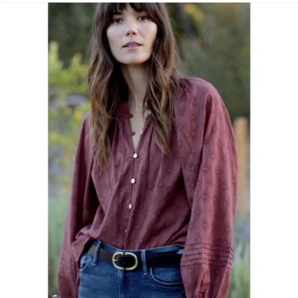 Cleobella Antonia Textured Buttondown Blouse